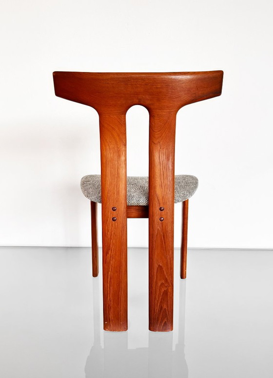 Juego de dos sillas T raras fabricadas en Dinamarca – A.B.J. Møbler, Sillas de comedor, Wood, Vintage (photo 4 of 20)