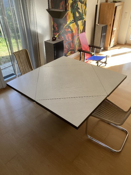 Image 1 of Rosenthal “Quadrondo” dining table by Erwin Nagel (1988) – original invoice available