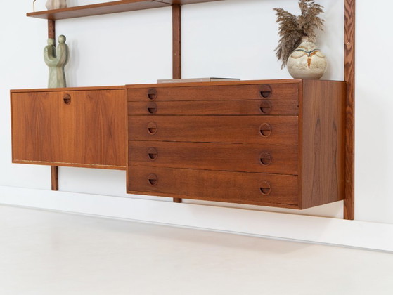 Modulaire wandkast van teakhout, Deens design, jaren 60, ontworpen door Rud Thygesen en Johnny Sørensen, (photo 6 of 32)