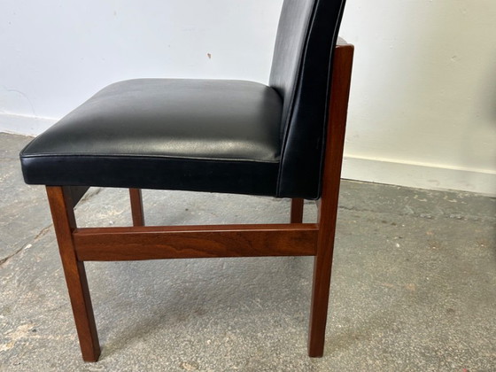 Image 1 of Set of 4 Mid-Century 1960s solid teak dining chairs by Peter Hayward for Vanson