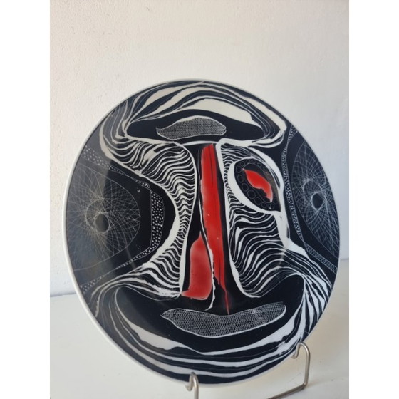 Image 1 of Hanna Modrzewska Nowosielska, assiette décorative, années 1960