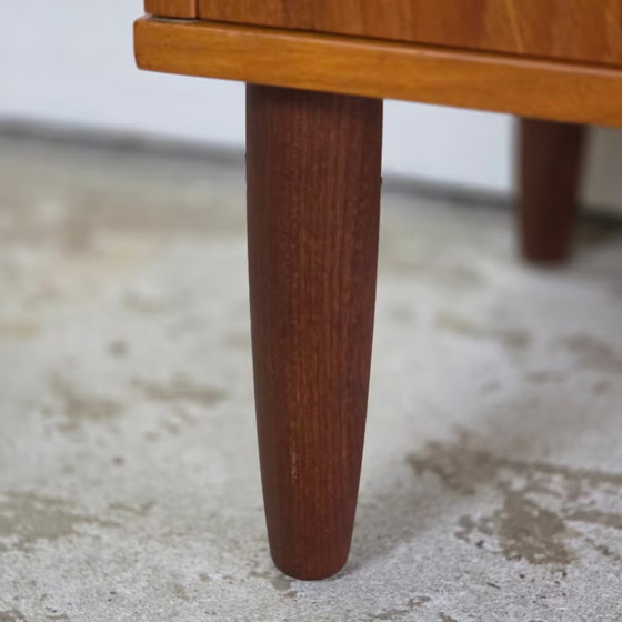 Vintage Danish chest of drawers, tall boy, 8 drawers, teak 1960s – Wood (photo 7 of 16)