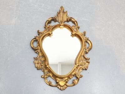 Specchio Vintage con Cimasa / Legno Vetro / Oro (photo 5 of 5)