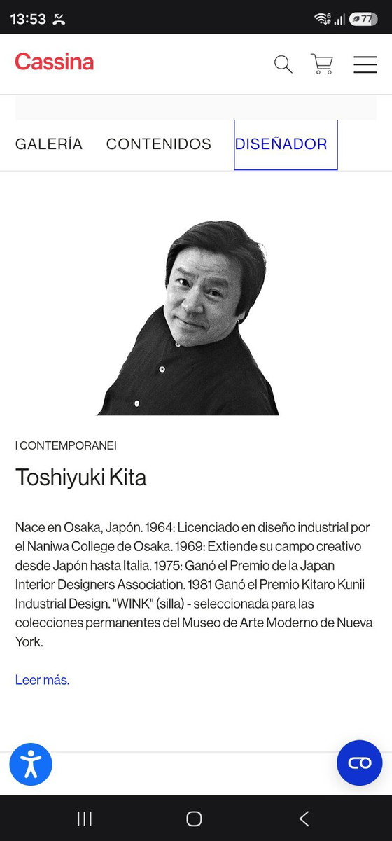 Butaca Cassina Dodo de Toshiyuki Kita, 2000 – Sillones reclinables, Leather, Metal (photo 6 of 10)
