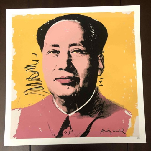 1990s After Andy Warhol "Mao Zedong" Lithograph – lithos zeefdrukken, Paper
