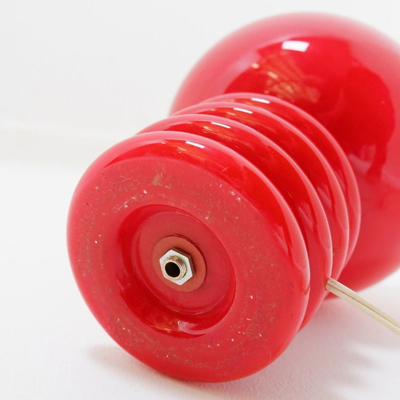 Image 1 of Opaline glass table lamp by Herwig & Frank Sterckx for De Rupel, Belgium, 1960s