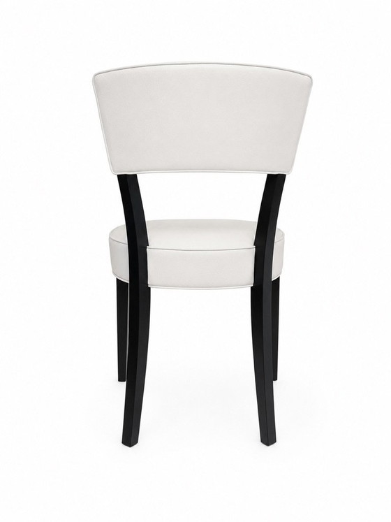 Neoz-stoel van Philippe Starck voor Driade, 1997 – Eetkamerstoelen, Leather, Wood (photo 2 of 5)
