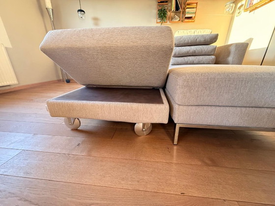 Brühl Four-Two – divano componibile con chaise longue e poggiatesta in pelle – Sofà, Textile (photo 23 of 30)