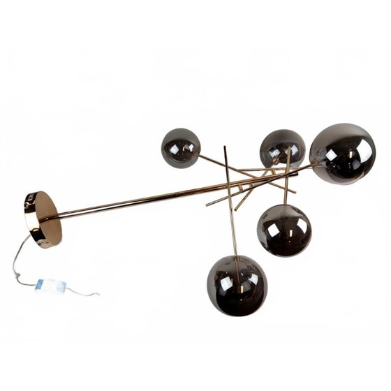 Image 1 of Lucide Design Hanglamp – Goud met Rookglas (6-lichts)