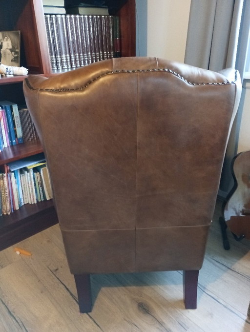 Sillón Chesterfield Gloucester, marrón