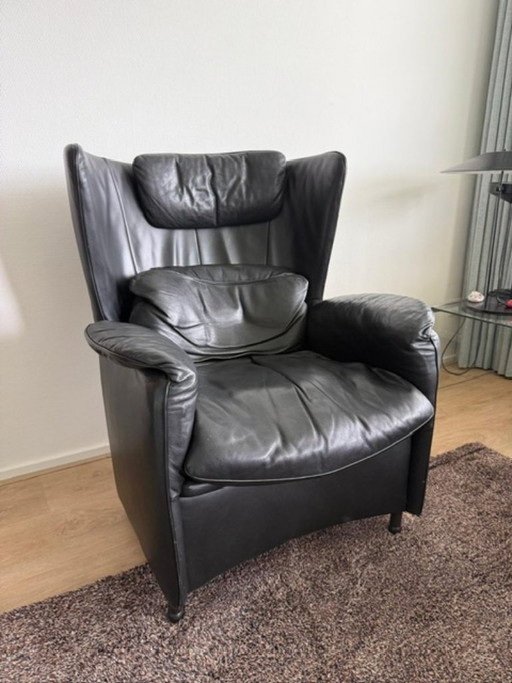 Fauteuil Design en Cuir Noir