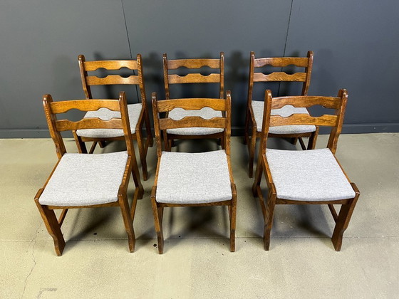 Image 1 of Brutalistische Esszimmerstühle, Satz von 6 - 1960er Jahre