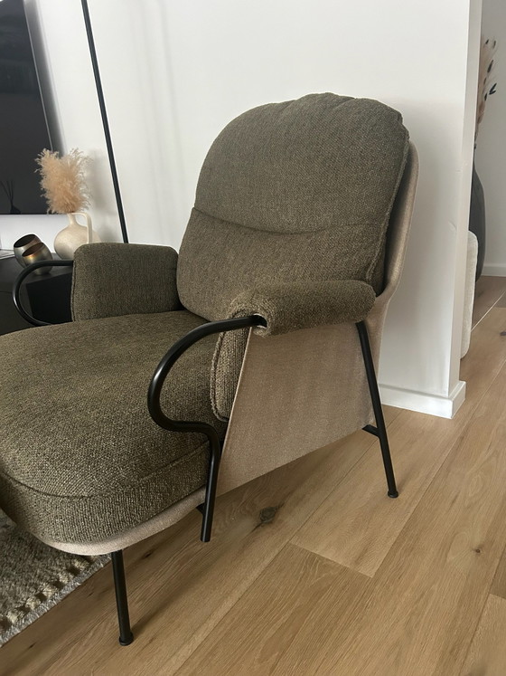 Fogia Lyra lounge chair + ottoman – Armchairs, Cotton, Polyester (photo 3 of 10)