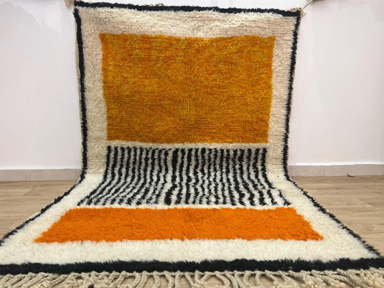 Alfombra naranja de 300 cm x 210 cm. – Wool (photo 4 of 11)
