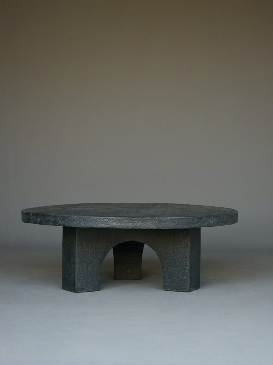 Image 1 of Brutalist Resin and Stone Coffee Table, 1970s