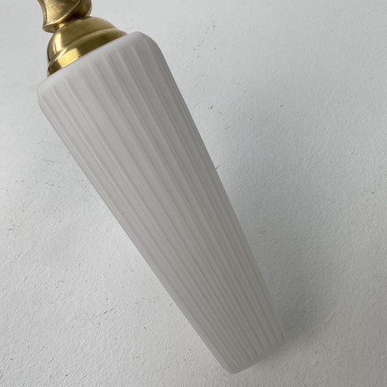 Image 1 of Pair Of Vintage Opaline Wall Lights