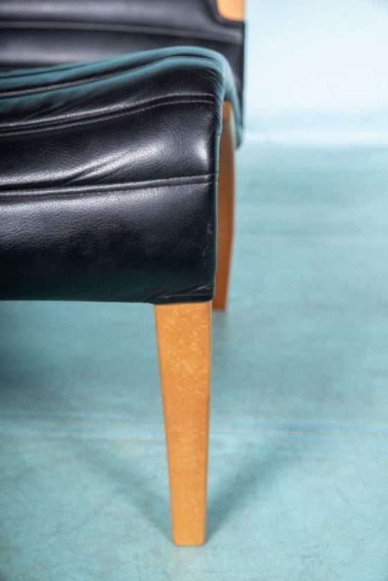Image 1 of Design Lounge armchair & stool 70s Bruno Mathsson Pernilla