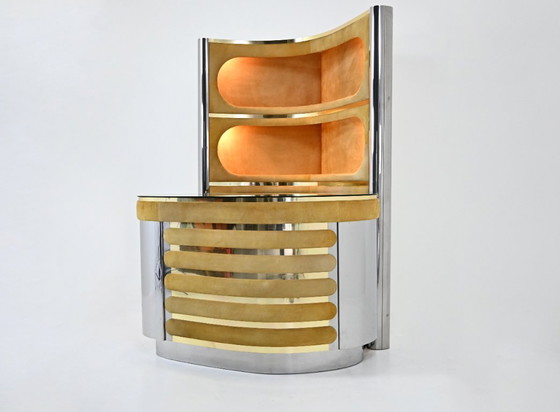 Image 1 of Juego de bar atribuido a Willy Rizzo, década de 1970.