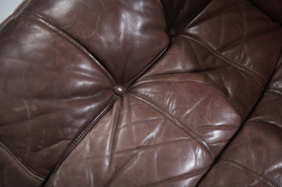 Image 1 of Atemberaubender, patinierter Kashima Lounge Chair (1982) von Michel Ducaroy - Ligne Roset