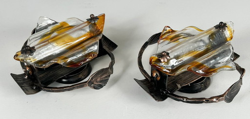 Brutalist wall lights/wall lamps, Germany, 1970s