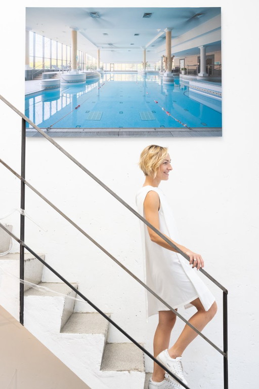 Piscina vuota — fotografia a colori montata su Dibond 100x150 cm