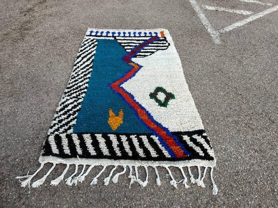 Handgewebter traditioneller Teppich aus Naturwolle 150/250 cm – Aime Té, Teppiche & Läufer, Wool (photo 6 of 9)