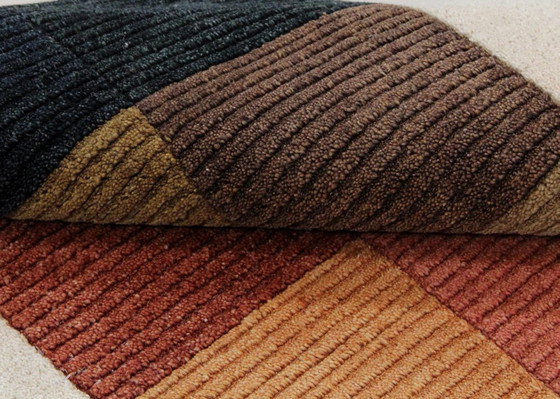 Modern Designer hand-knotted Wool Rug New & Unused 159 x 92 cm, Rugs & carpets, Multi Color (photo 8 of 9)