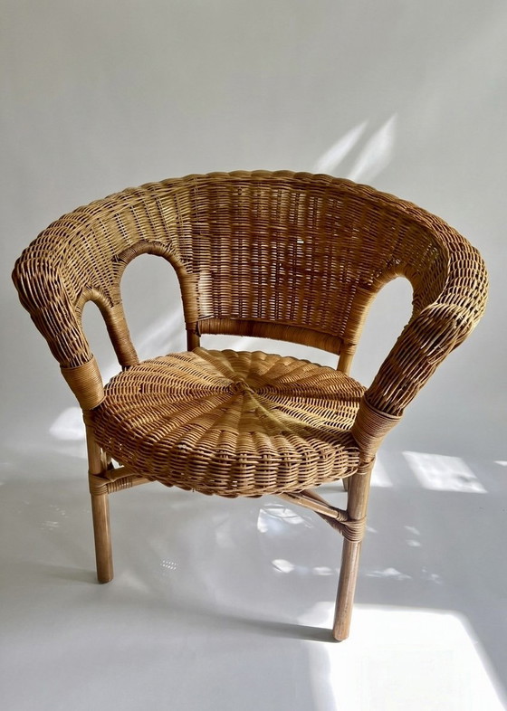 Image 1 of Vintage rattan armchair