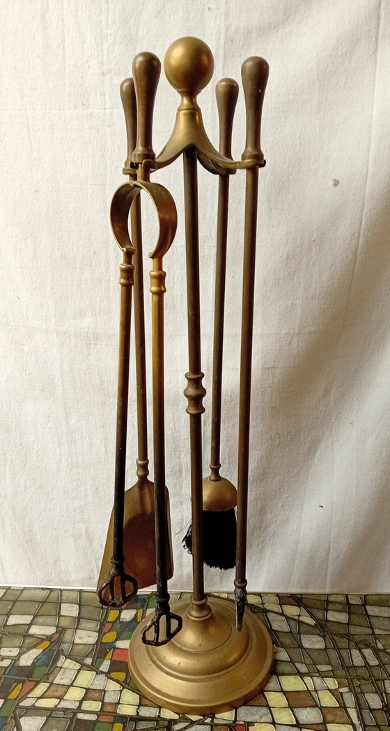 Set d'Outils de Cheminée – Objets déco, Iron, Brass (photo 2 of 5)