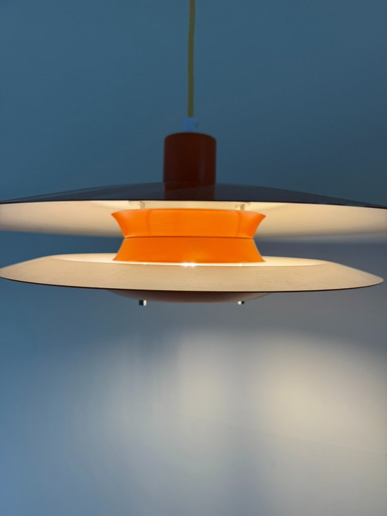 Rara lampada di design danese vintage - anni '70 - Lampada Space Age – Danish design, Lampade a sospensione (photo 4 of 11)