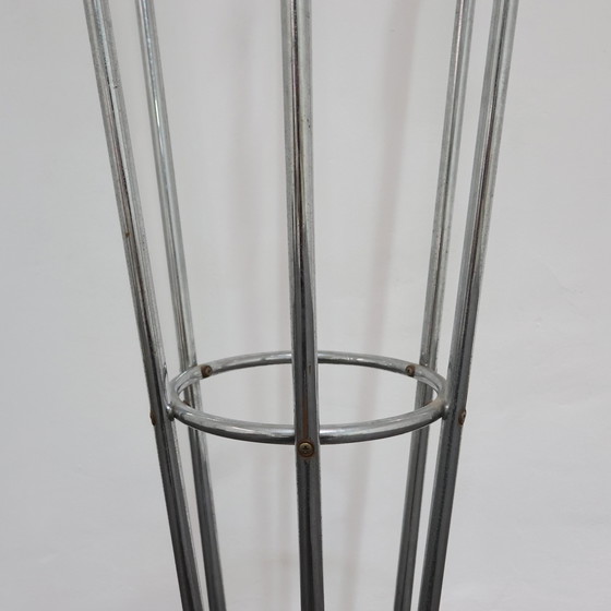 Image 1 of Mannelli brothers travertine steel coat rack, 1970s modern design