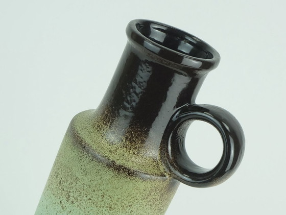 Image 1 of Vaso scheurich vintage anni '60-'70 modello 401-28 tonalità di verde e marrone