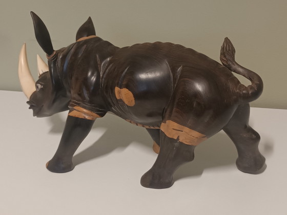 Ebbenhouten Neushoorn – Decoratieve objecten, Wood (photo 6 of 13)