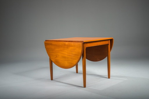 Table pliante danoise en teck, Mid-Century Modern, 1960s