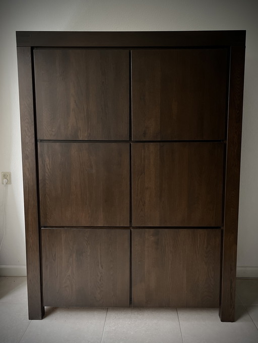 Mobiletto portaoggetti Goossens color argilla trasparente - Mobiletto porta stoviglie