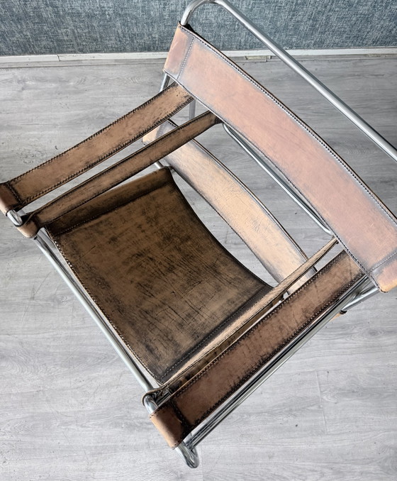 Image 1 of Vintage Marcel Breuer Wassily-stoel, met patina, Italië - jaren 1960