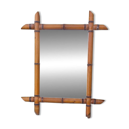 Bamboo mirror 51*61 cm