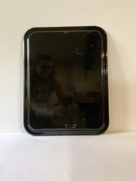 Image 1 of Bandeja de metal pintado Jostovo, motivos florales, fabricada en la URSS