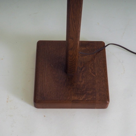 Image 1 of Lampadaire vintage danois avec abat-jour tissé