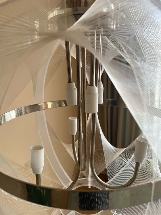 Lampada a sospensione dal design vintage – sompex, Lampade a sospensione, Chrome, Plexiglass (photo 3 of 7)