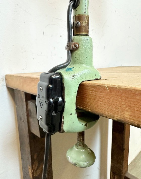 Image 1 of Industrial Gooseneck Table Lamp from Instala Děčín, 1960s