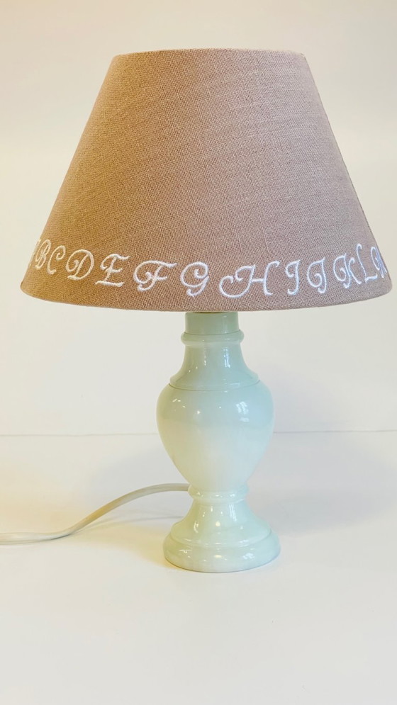 Image 1 of Vintage white marble lamp