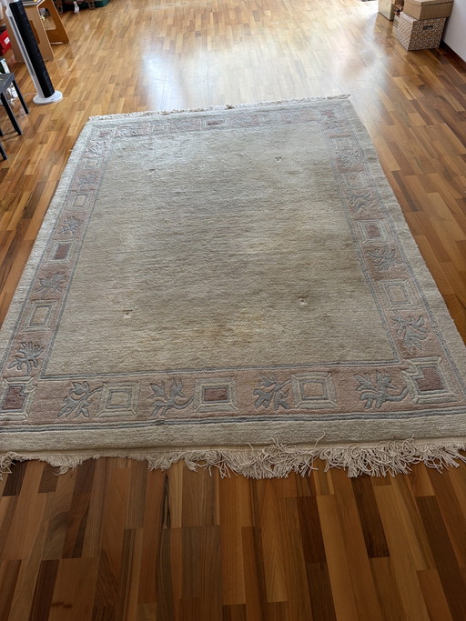 Handgeknüpfter Wollteppich aus Tibet/Nepal