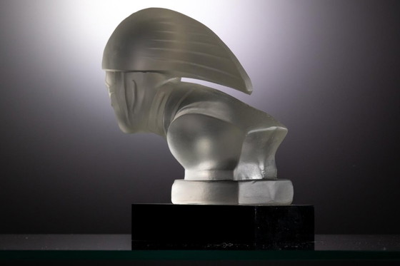 Image 1 of Set di tre sculture in vetro, Heinrich Hoffmann, anni '30