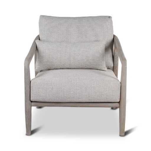 Teak grey armchair