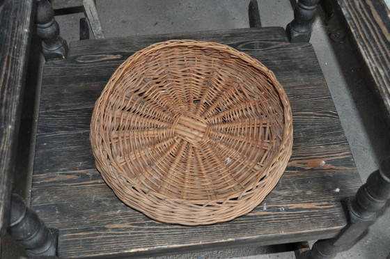 Rotan mand, jaren 40 – Decoratieve objecten, Rieten (photo 4 of 5)