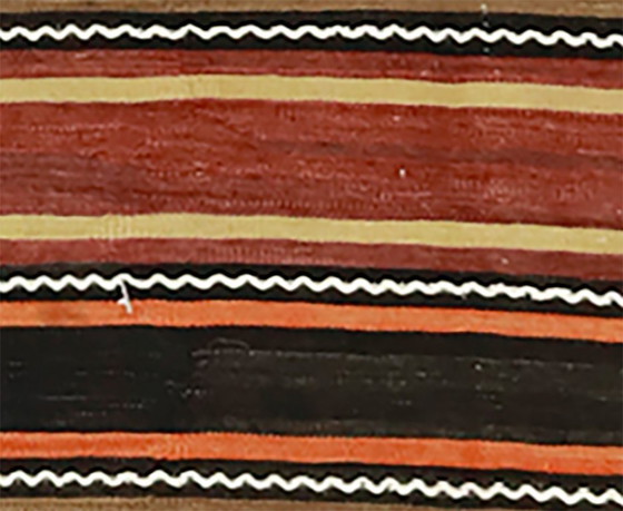 Tappeto turco vintage Yoruk Kilim 336x173 cm – Grande tappeto in lana tessuto a mano con motivo a righe, (photo 3 of 10)