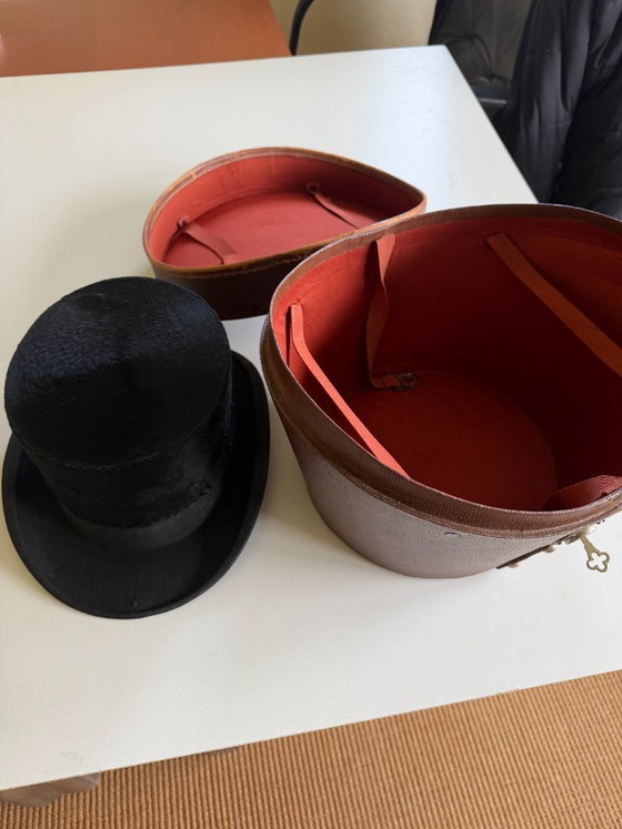 Image 1 of Vintage Burton top hat with original hat box