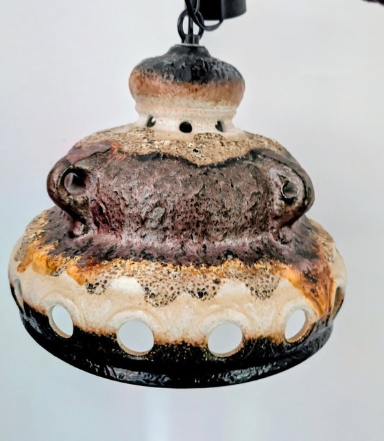 Lampadario in ceramica Fat Lava – Vintage anni '60, Ø 34 cm – ARO, Plafoniere (photo 17 of 20)