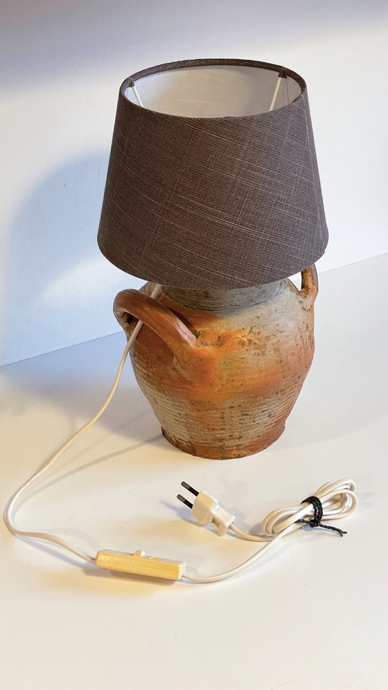 Image 1 of Vintage Handmade Pottery Lamp